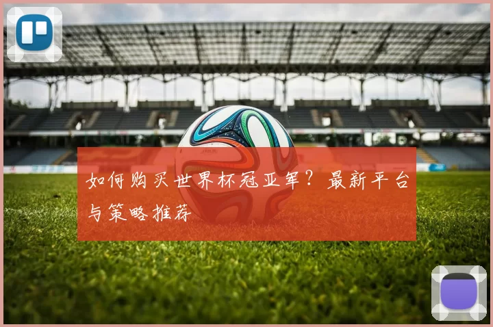 如何购买世界杯冠亚军?最新平台与策略推荐