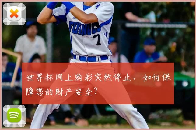 世界杯网上购彩突然停止，如何保障您的财产安全？