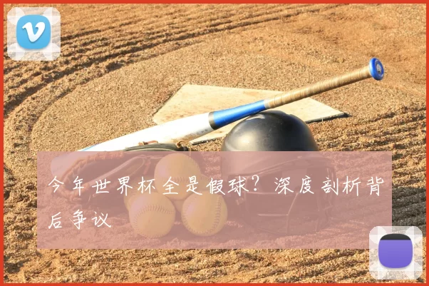 今年世界杯全是假球?深度剖析背后争议